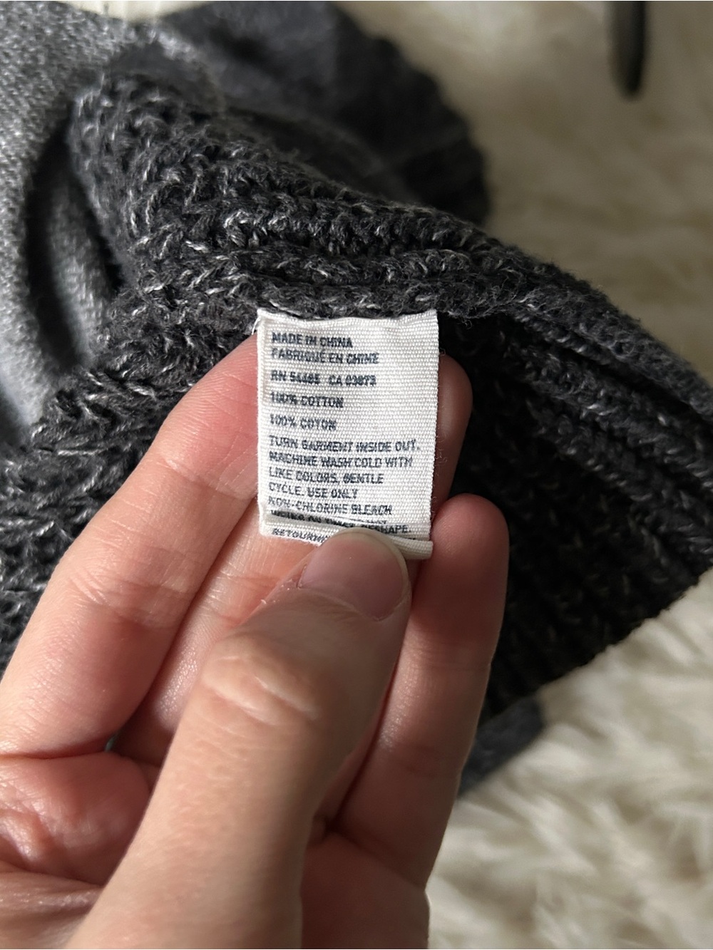 Y2K Grunge “American Eagle” Basic Dark Gray  Knit Button-up Cardigan - Picture 7 of 7